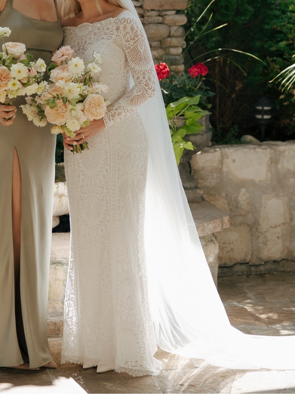 Grace Loves Lace White Lace Long-Sleeve Wedding Dress
